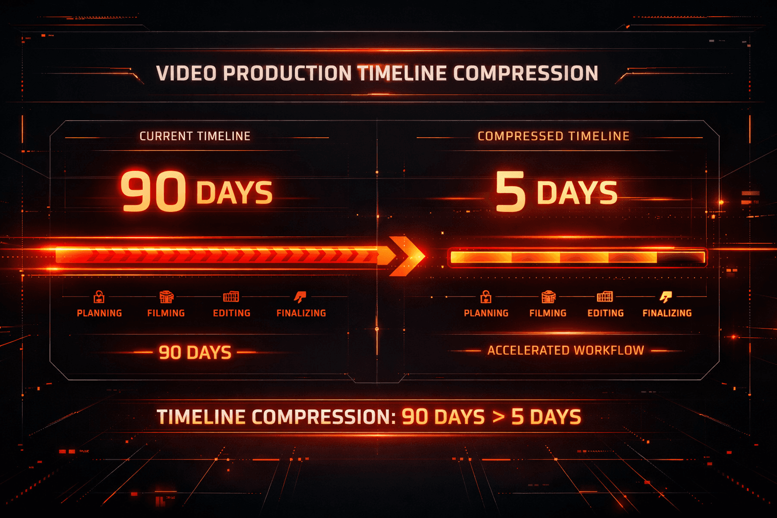 AI-powered video production speed